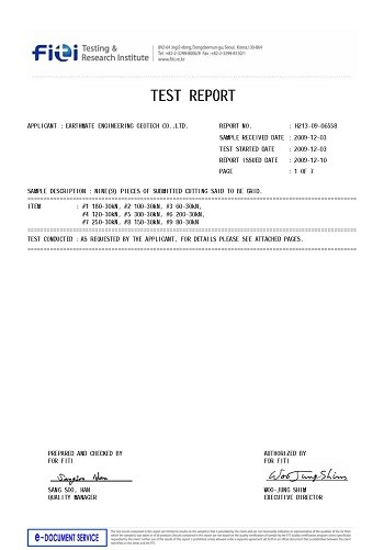 WALLSTRAIN PES DUX Geogrids Testing Report | FITI,South Korea