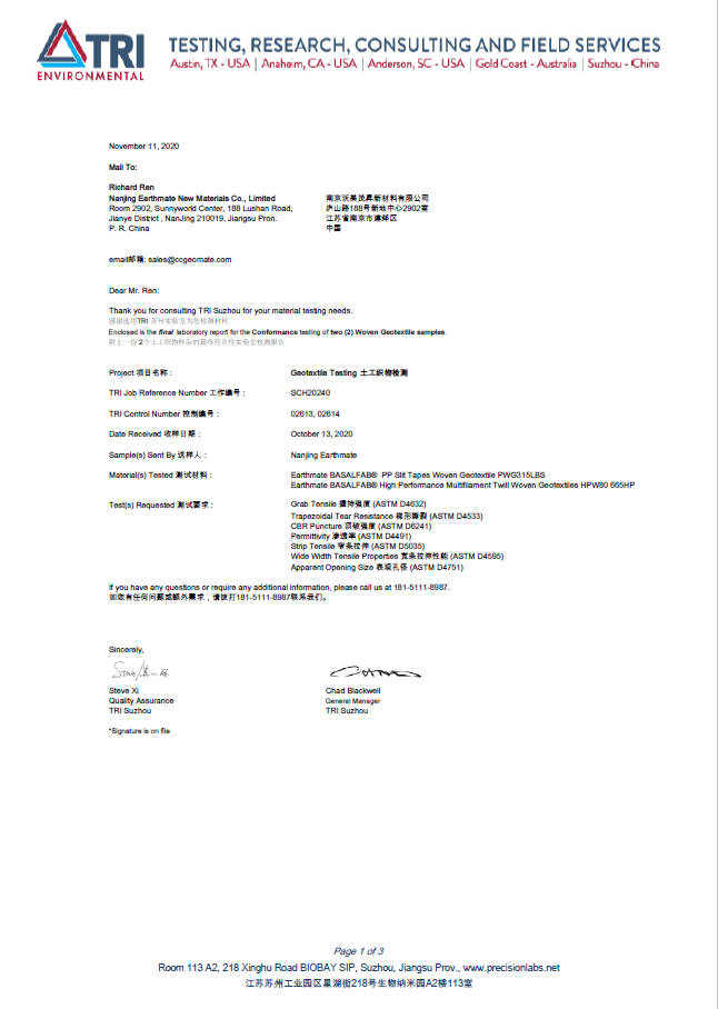 PRODEWATERING PDGW500 Testing Report | TRI, Suzhou